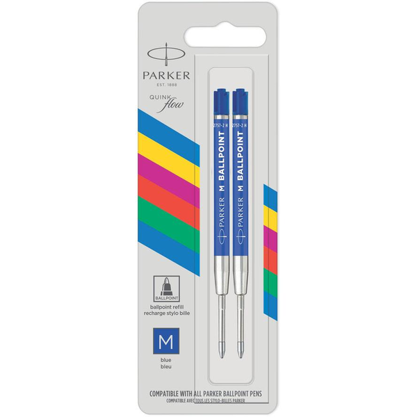 PARKER Kugelschreibermine QUINKflow Basic 2er         M Blau Blister