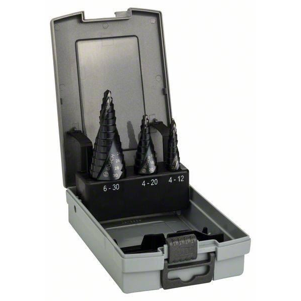 Bosch 2608588069 3 részes lépcsős fúrószárkészlet (2608588069)