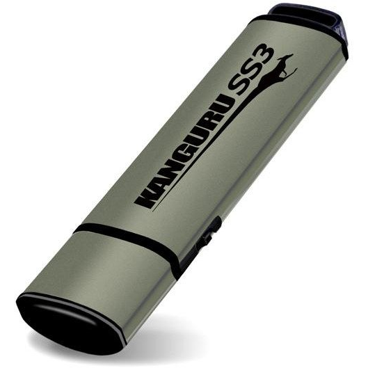 iStorage Kanguru 16GB SS3 USB3.0 USB flash meghajtó USB A típus 3.2 Gen 1 (3.1 Gen 1) Alumínium (KF3WP-16G)