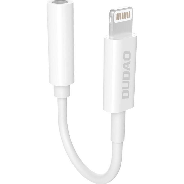 Dudao Adapter Fejhallgató Adapter Lightning 3,5 mm-es Mini Jack Csatlakozóhoz 10 cm (6973687242336)