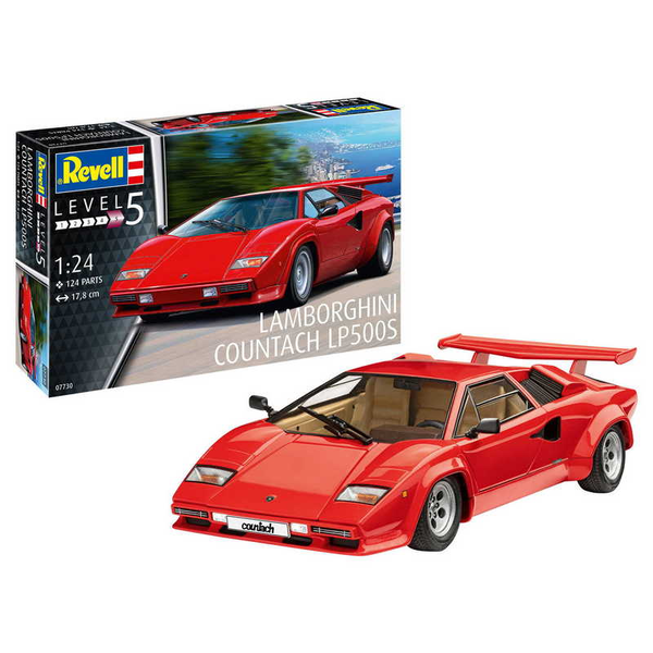 Revell 07730 Lamborghini Countach LP500 Autó Műanyag makett 1:24