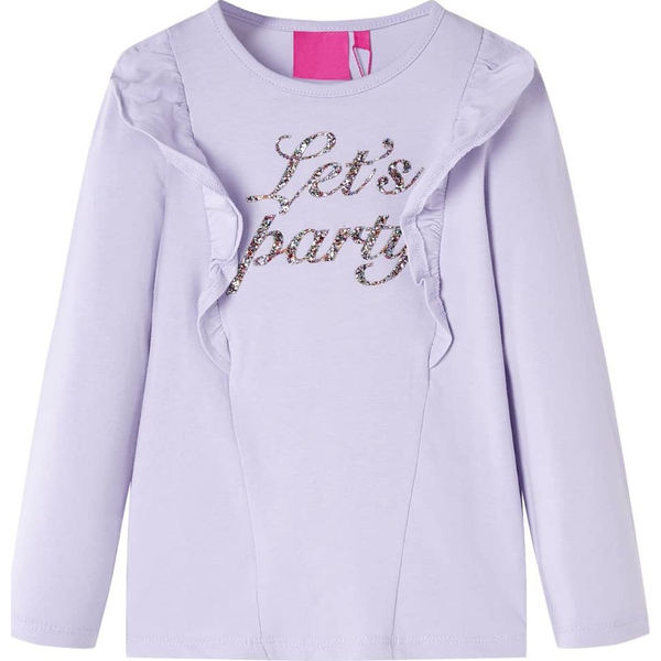 Gyerek póló hosszú ujjú Light Lilac 140