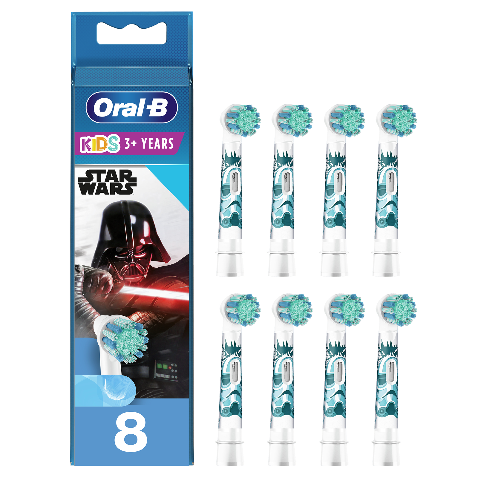 Oral-B Kids Elektromos Fogkefe fej Star Wars mintás (8db) (KIDS STAR WARS 8SZT)