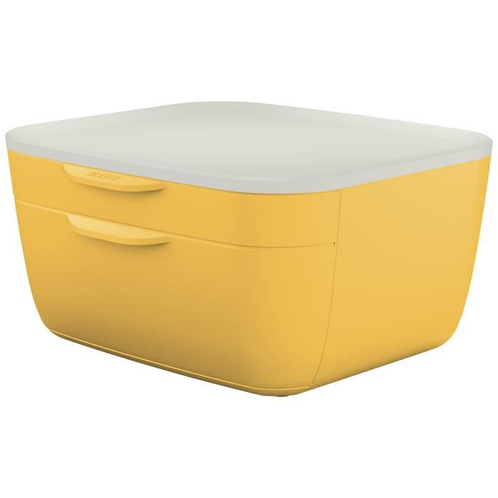 Leitz Cosy irattartó műanyag 2 fiókos melegsárga (53570019/E53570019) (53570019)