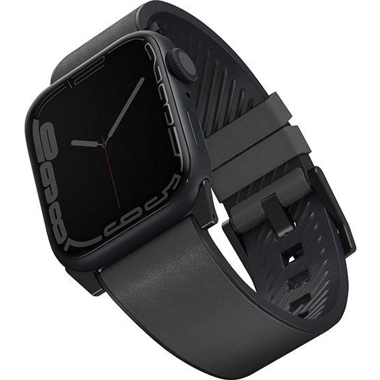  Uniq Pasek UNIQ Straden Apple Watch 4/5/6/7/SE 44/45mm Leather Hybrid Strap grey/szary