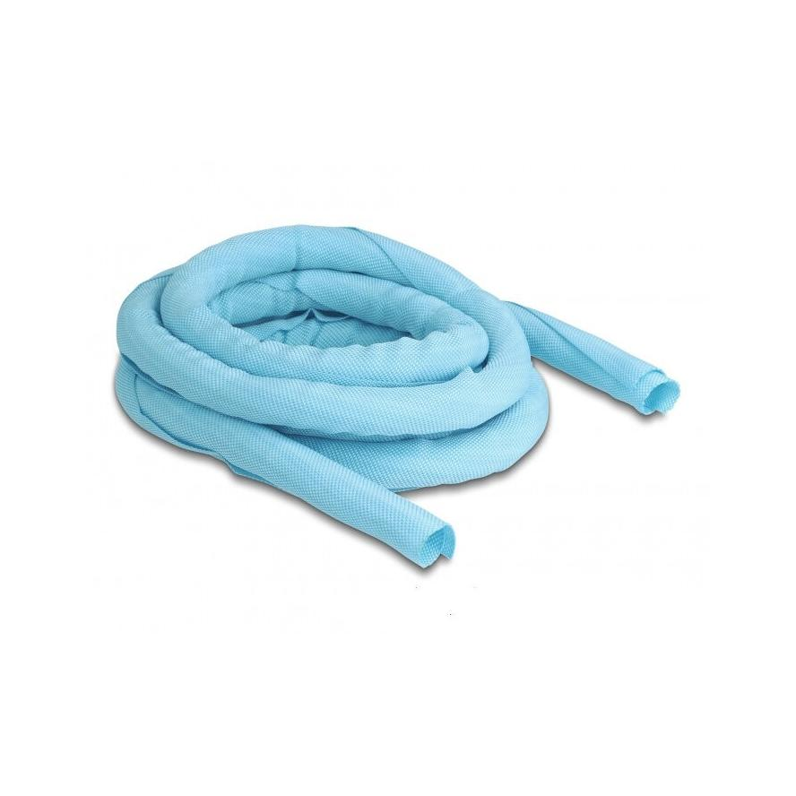 Delock Szőtt önzáródó karmantyú hőállóság egészen 2 m x 16 mm-es, kék (20877)