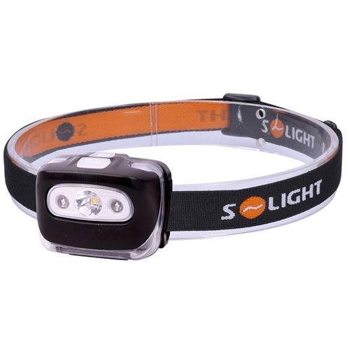 Solight LED fejlámpa 3W + piros fény 3x AAA (WH27)