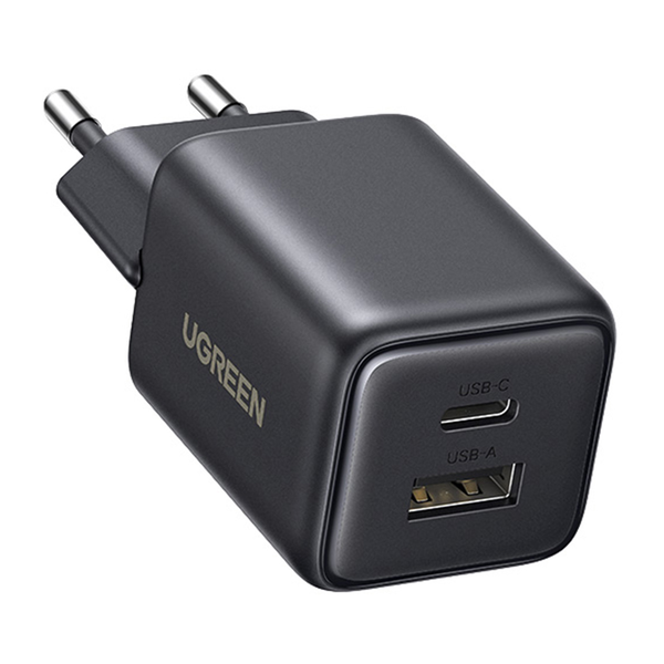 Síťová nabíječka Ugreen X514 USB + USB-C, GaN, 20W (černá)