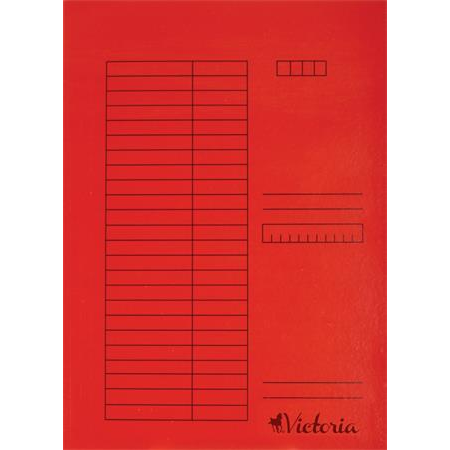 Victoria A4 Gyorsfűző - Piros (5 db/csomag) (IDPGY07)