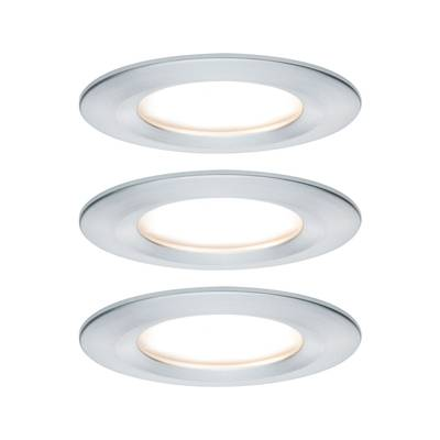 Paulmann Nova LED прожектор за вграждане 3 кръгли твърди алуминиеви