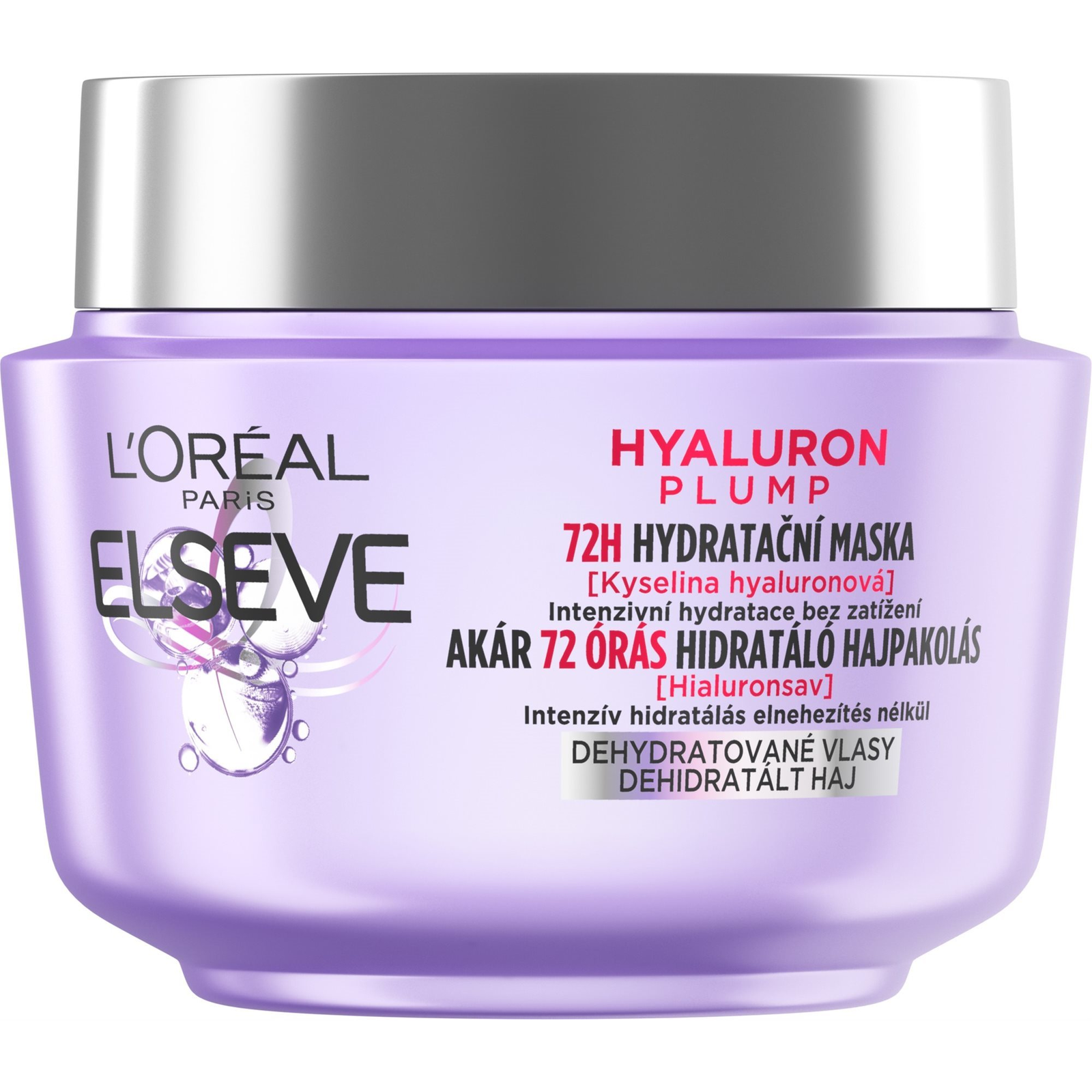 L'ORÉAL PARIS Hyaluron Plump 72H Hydratálé Hajpakolás 300 ml (3600524033514)