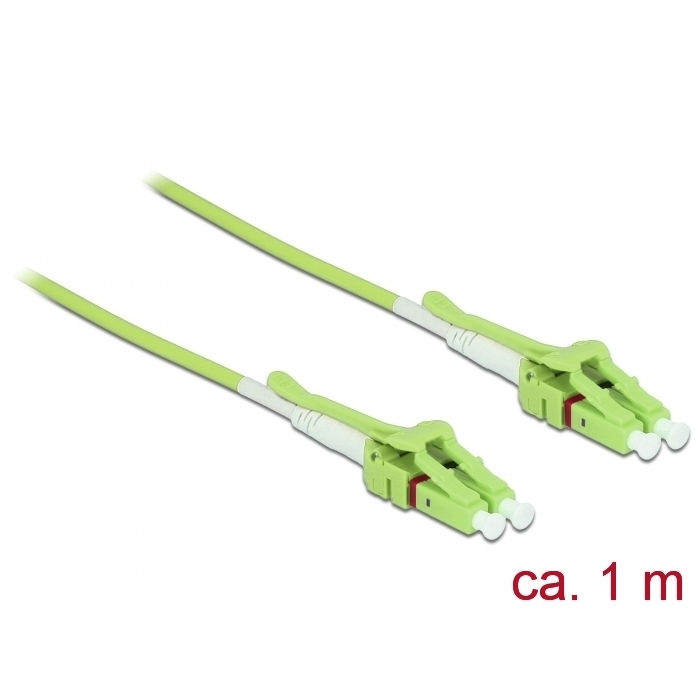 Delock Kábel, optikai szálas LC > LC többszörös OM5, Uniboot, 1 m (85688) (85688)