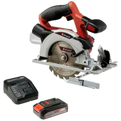 Einhell TE-CS 18/150 Li Akkus kézi körfűrész Vágási mélység max. (90°) 48 mm akkuval, Töltővel 18 V 2.5 Ah (4326429) (4326429)