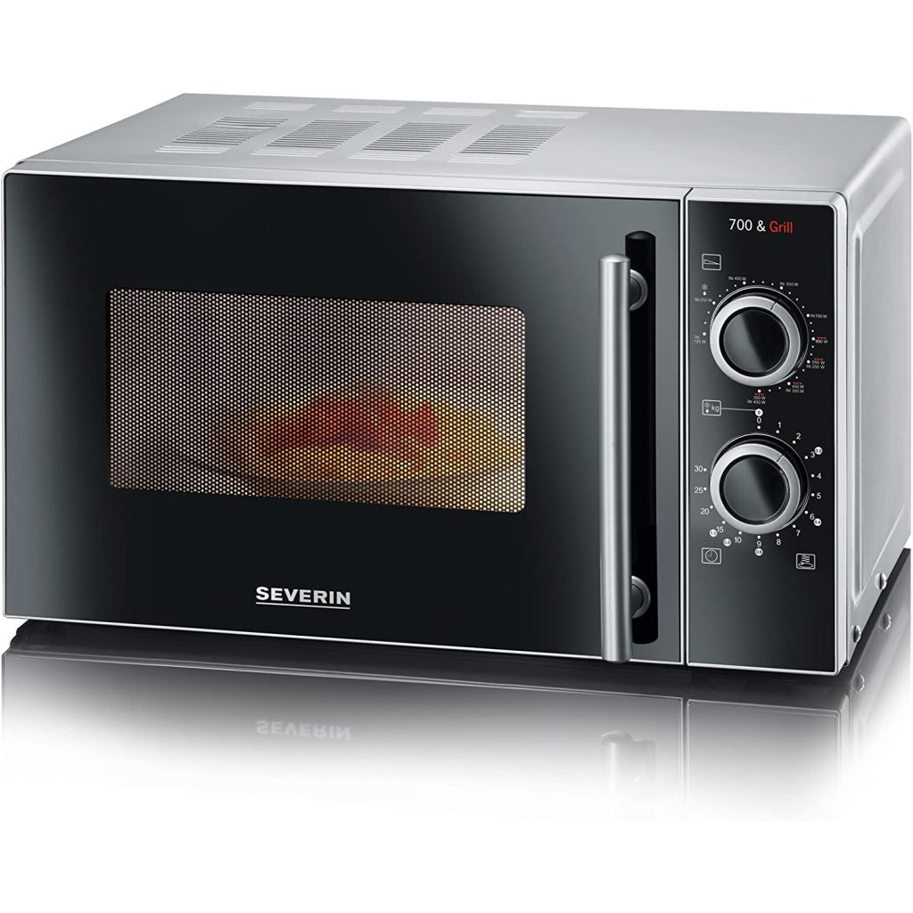 Severin MW7771 grillezős mikrohullámú sütő 700W fekete-ezüst (MW7771)