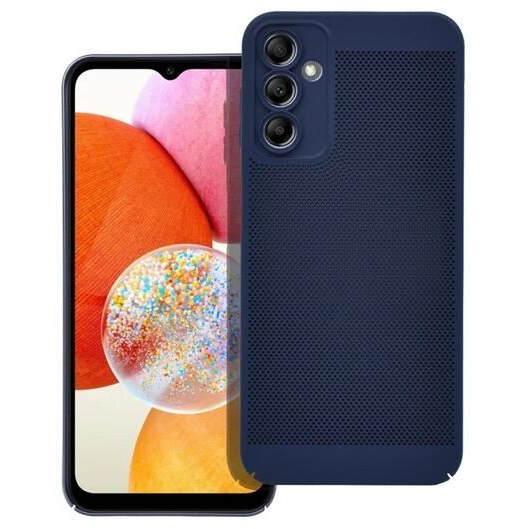 Gigapack Samsung Galaxy A34 5G (SM-A346) légáteresztő, lyukacsos műanyag tok sötétkék (GP-142612) (GP-142612)