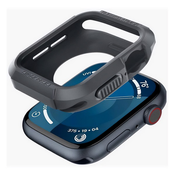 Spigen Rugged Armor Apple Watch 7/8/9 Tok - Szürke (45mm) (ACS07380)