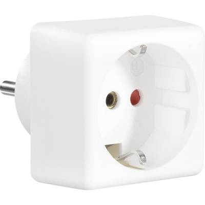 Konnektor átalakító adapter Európa, fehér, 141k