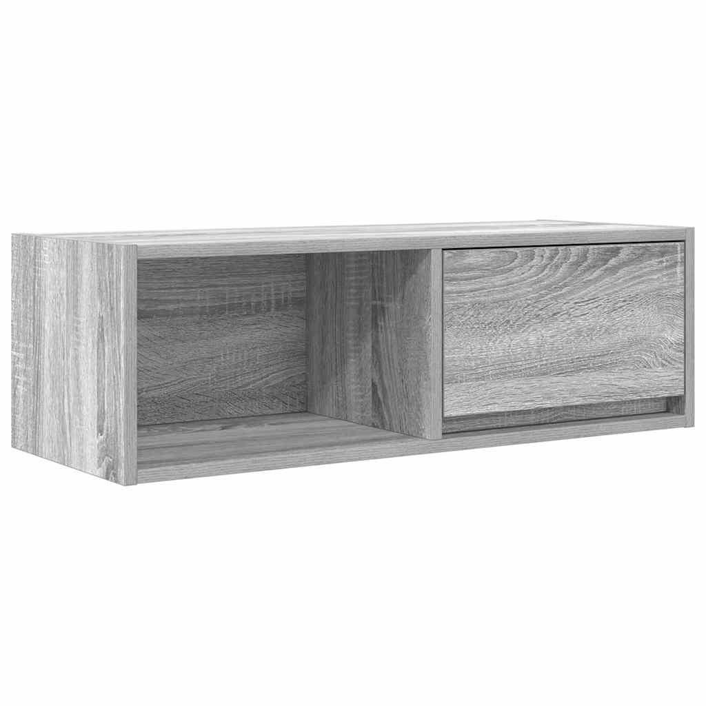 szürke sonoma színű szerelt fa TV-szekrény 80x31x25,5 cm (861464)