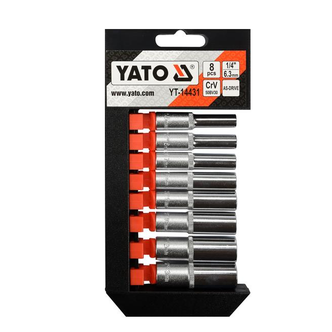 YATO YT-14431 Dugókulcskészlet - 8 db-os, 1/4