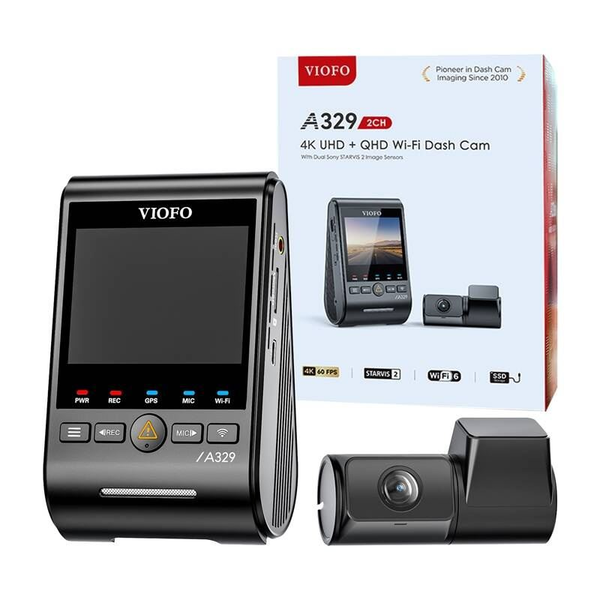 Viofo A329 2CH 4K 60FPS + 2K menetrögzítő kamera szett