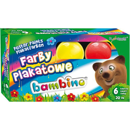 Bambino 6 Színű Plakát Festék készlet