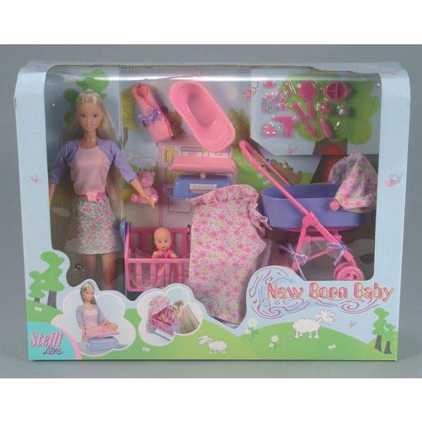 Simba Steffi Love New Born Baby Játékszett Újszülött Babával (105730861)
