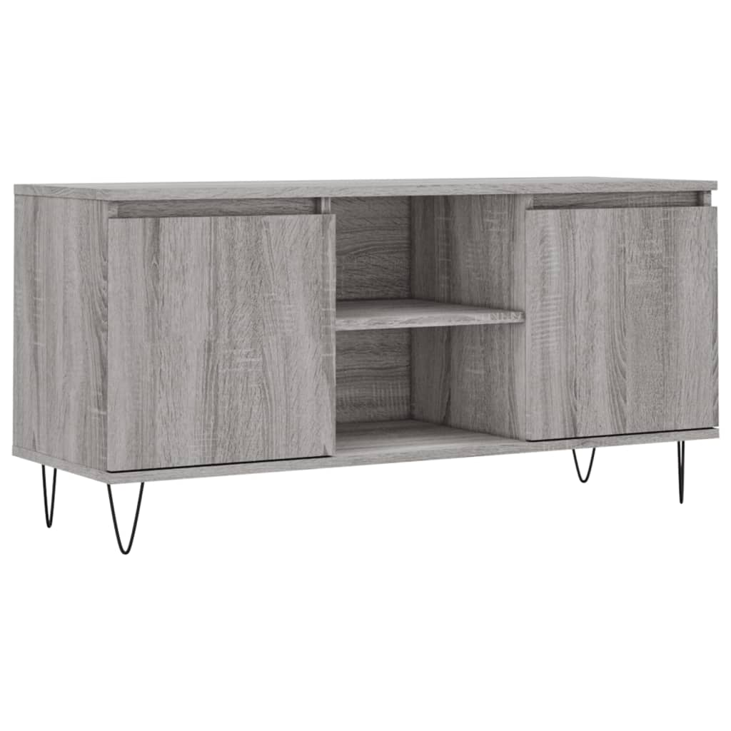 szürke sonoma színű szerelt fa TV-szekrény 104x35x50 cm (827018)