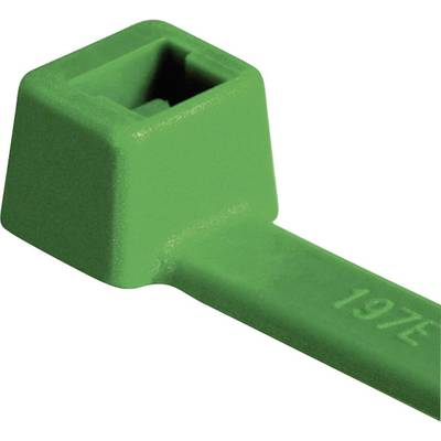 Időjárásálló kábelkötegelő készlet 150 x 3,5 mm, zöld, 100 db, HellermannTyton 111-03014 T30R-PA66-GN (111-03014)