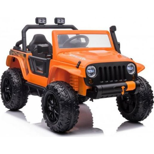 XB-1118 4 Motoros Elektromos Kisautó 9068 - 12 V, 2.4 GHz, Szülői Távirányítóval, Nyitható Ajtóval, EVA Kerekekkel, Narancs (9068-uniw)