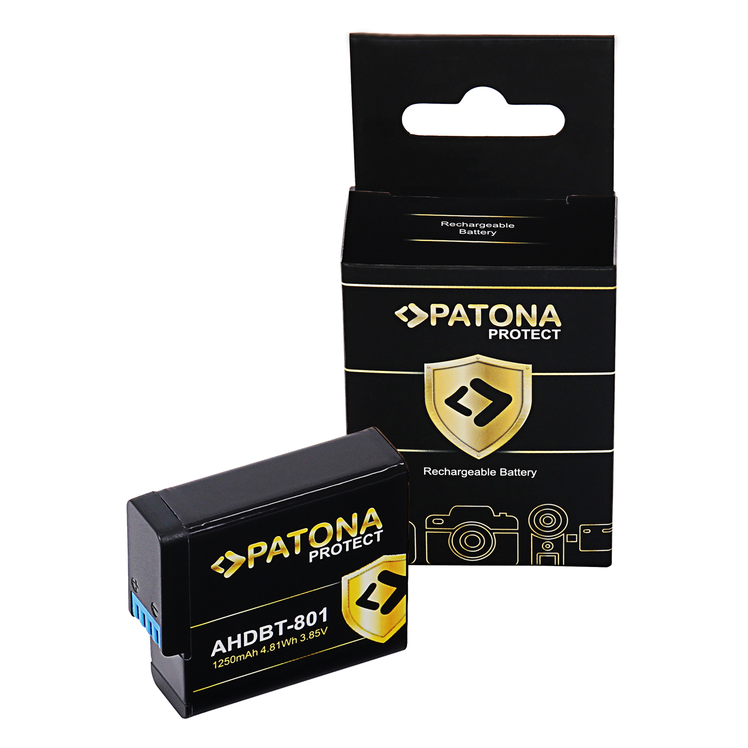 Patona PT13325 Pro GoPro Hero 5 / 6 / 7 / 8 Akciókamera Akkumulátor 1250mAh Li-Ion (PT13325)