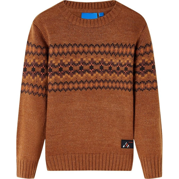 Gyerek pulóver kötött Cognac 128
