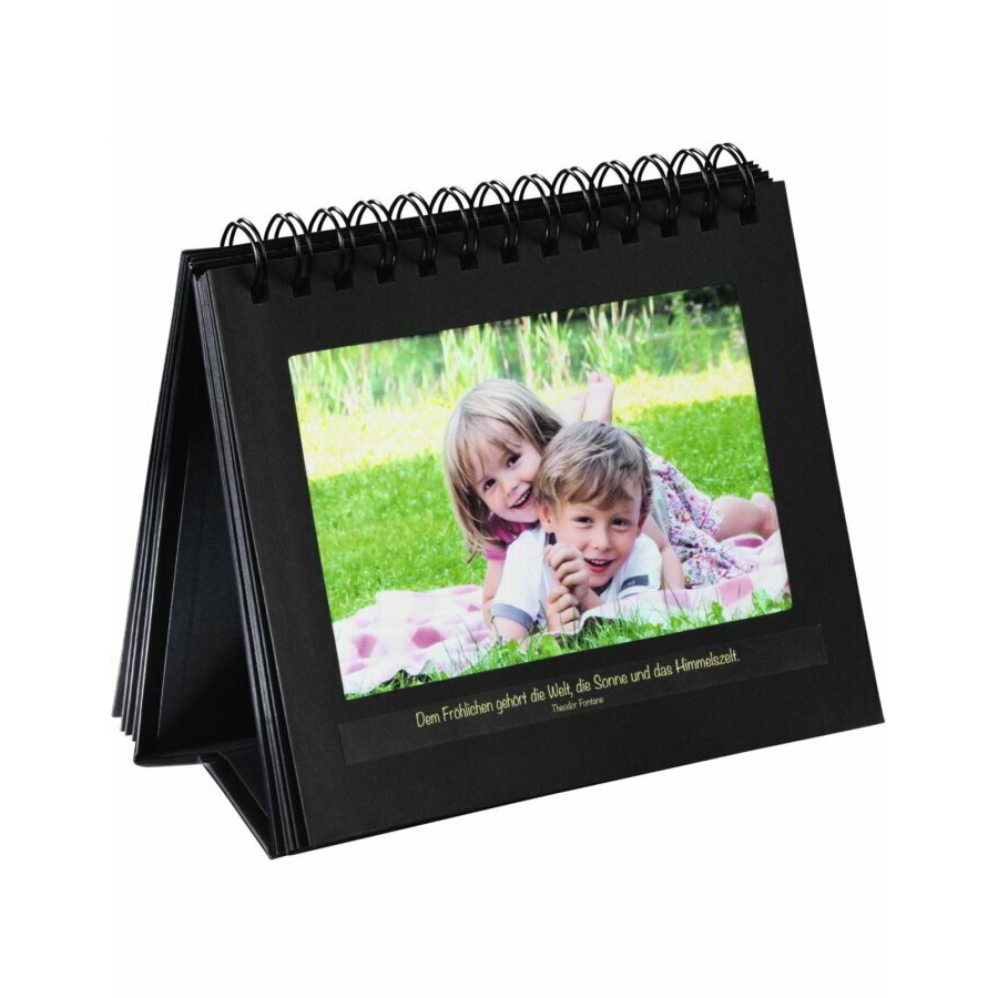 Hama 18x16,5 Spirálos fénykép tartó - Fekete (2470)