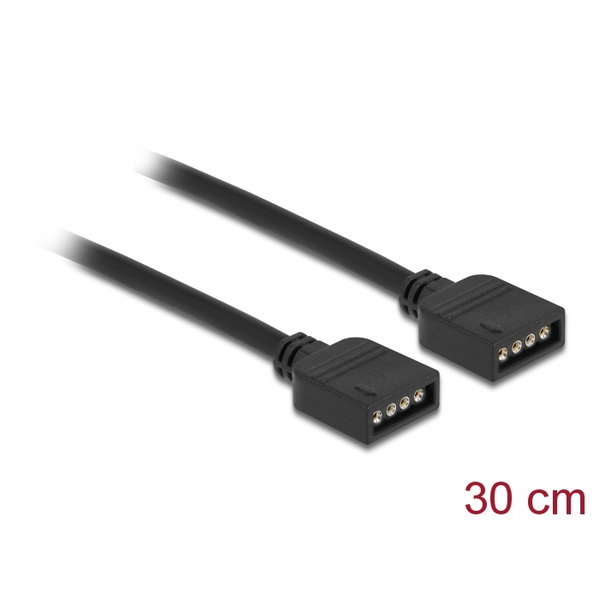 Delock RGB Anschlusskabel 4 Pin für 12 V RGB LED Beleuchtung 30 cm