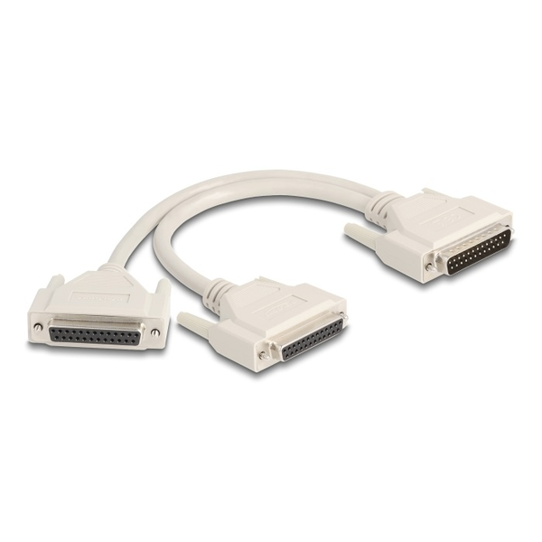 DELOCK Adapter Y-Kab Spi D-Sub 25 Pin St.zu 2d-sub 25pin bu.