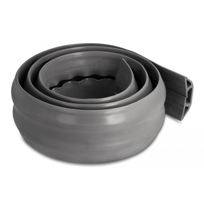 Delock PVC flexibilis kábelcsatorna 70 x 13 mm - hosszúság 1,5 m szürke (20733) (20733)