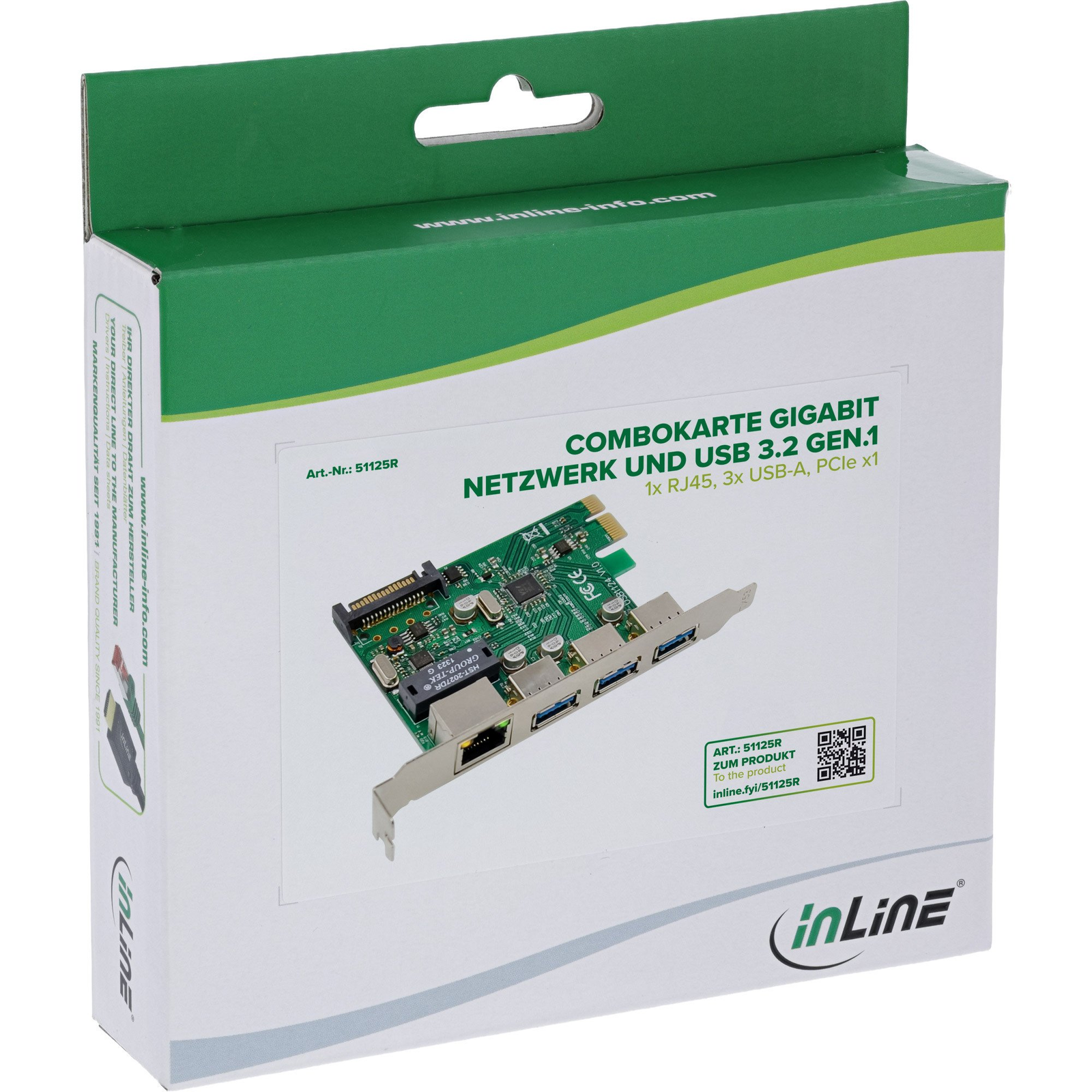 InLine 51125R csatlakozókártya/illesztő