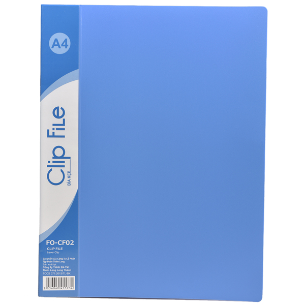 Flexoffice FO-CF02 A4 Villámzáras mappa - Kék (OW-5675)