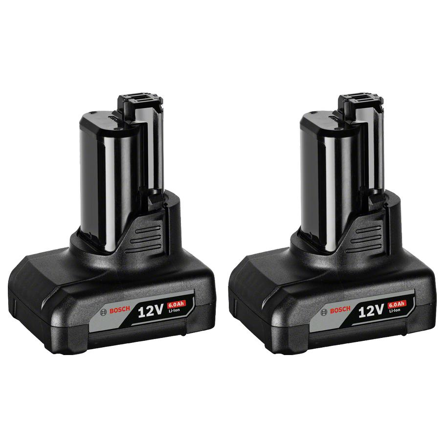 BOSCH Professional GBA 12 V 6,0 Ah 2× akkumulátor, 1.600.A00.X7M (1600A00X7M)