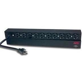 APC Rack PDU, Basic, 1U, 20A, 120V strømforsyningsenhed (PDU) Sort