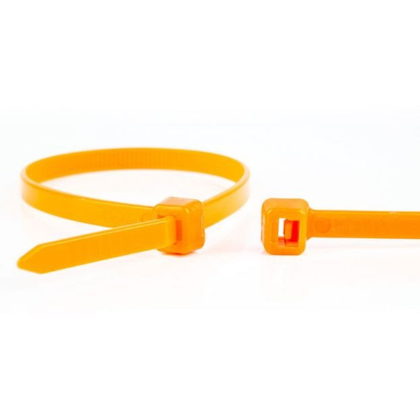 WKK Kunststoffkabelbinder Orange 300x4,8mm 100 St.