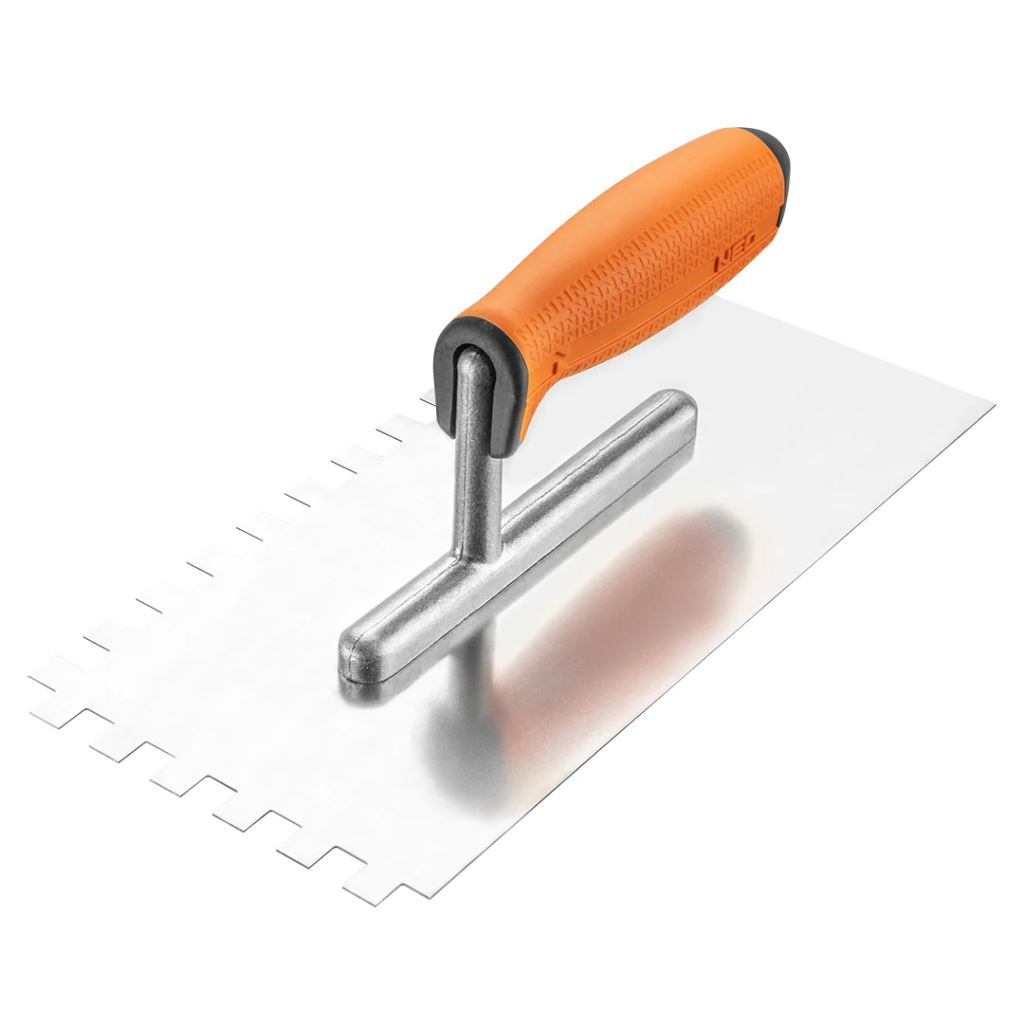 NEO Tools acél simító 270x128mm, 10x10x10mm-es fogakkal (50-169) (50-169)