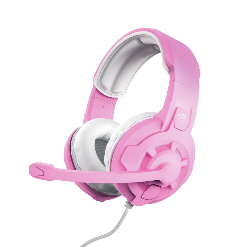 Trust GXT 411P Radius Headset Vezetékes Fejpánt Rózsaszín, Fehér (trust24362)