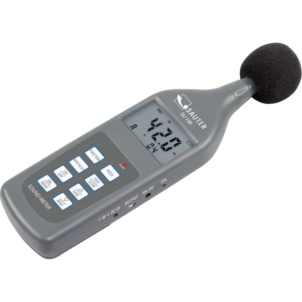 Sauter Zajszintmérő adatgyűjtővel 30-130 dB 20-12500 Hz, (SU 130) (SU 130)