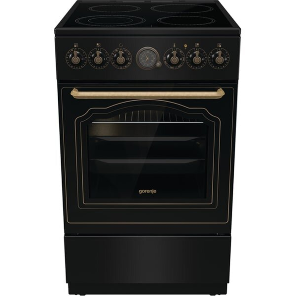Gorenje GECS5B70CLB 4 zónás szabadonálló Elektromos Tűzhely - Fekete