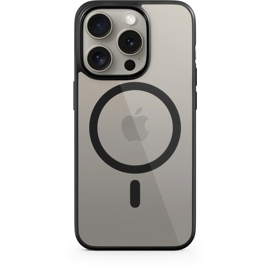 Epico Mag+ Hero iPhone 15 Pro MagSafe átlátszó fekete tok (81310101300002)