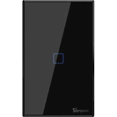 T3us1c - Interruptor De Pared Inteligente Wi-fi De 1 Grupo Ee. Uu. - Negro