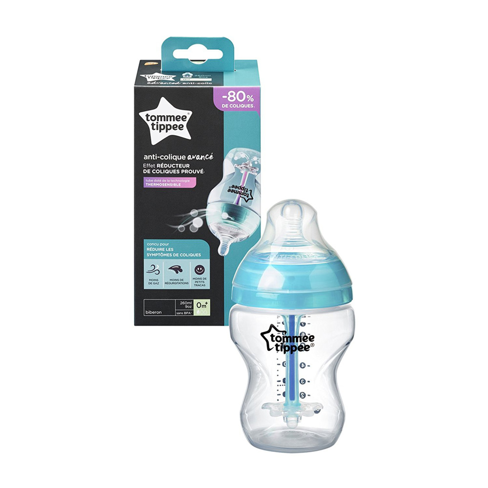 Tommee Tippee cumisüveg Advanced anti colic 260 ml türkiz (MTTF-5010415225696)