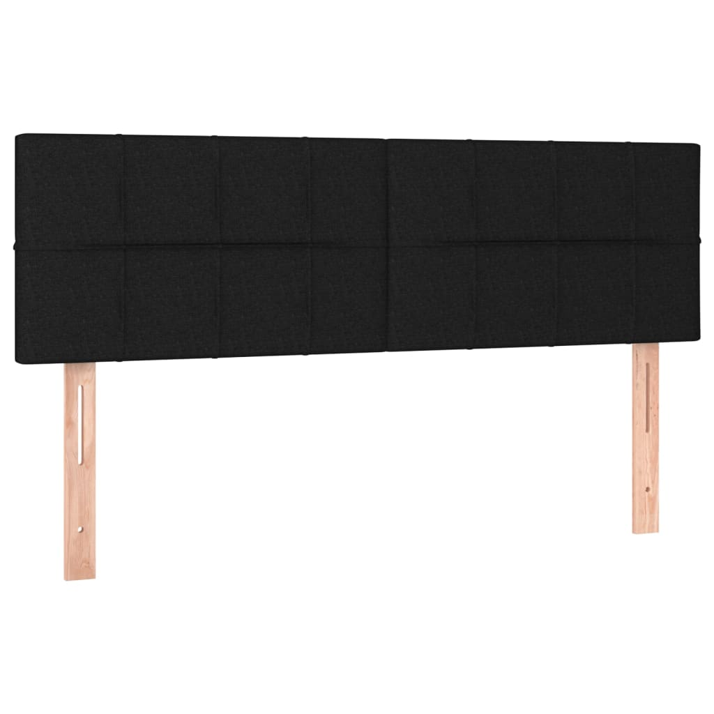 2 db fekete szövet fejtámla 72 x 5 x 78/88 cm (346048)