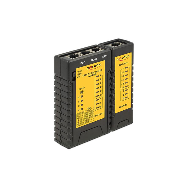 DELOCK Cable Tester RJ45 / RJ12 / PoE (86107)