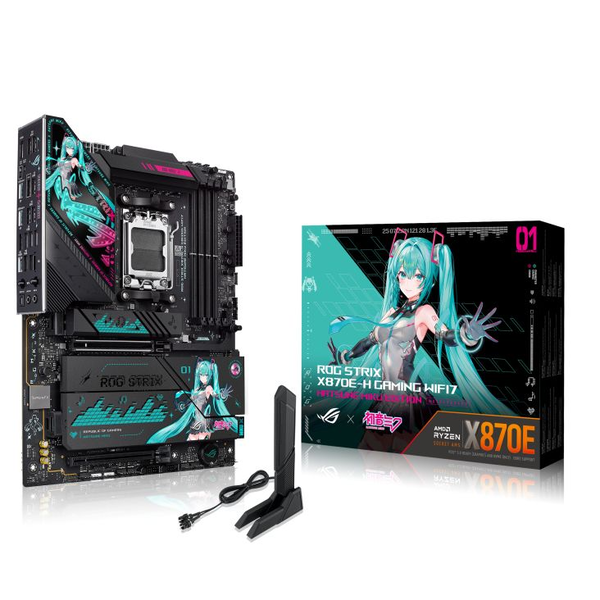 ASUS ROG STRIX X870E-H GAMING WIFI7 HATSUNE MIKU EDITION AMD X870E Socket AM5 ATX